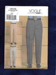 8049 VOGUE TAPER PANTS (CUFFS) MALE PATTERN 2 SIZES  32-44'' WAIST UNCUT choice